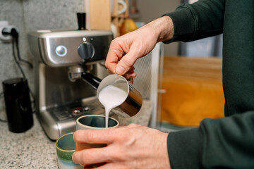 coffee machine in the kitchen