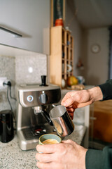 coffee machine in the kitchen
