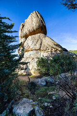 Riscos graniticos en La Pedriza