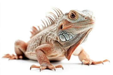 Obraz premium Close-up of a vibrant iguana