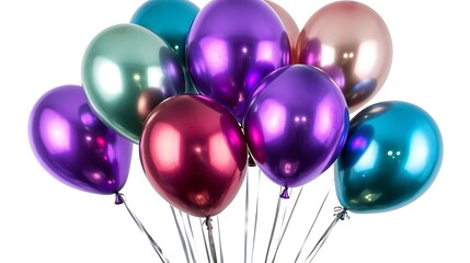 blue and purple balloons