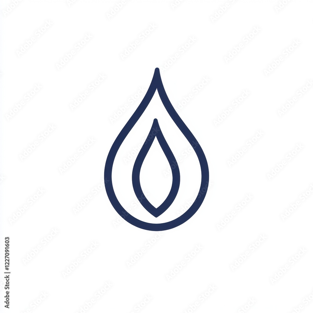 Poster icon representing flame design in a minimalist style suitable for various applications and creative 