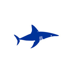 Fototapeta premium Shark icon. Shark logo. Shark symbol. Shark line icon isolated minimal design. Vector illustration