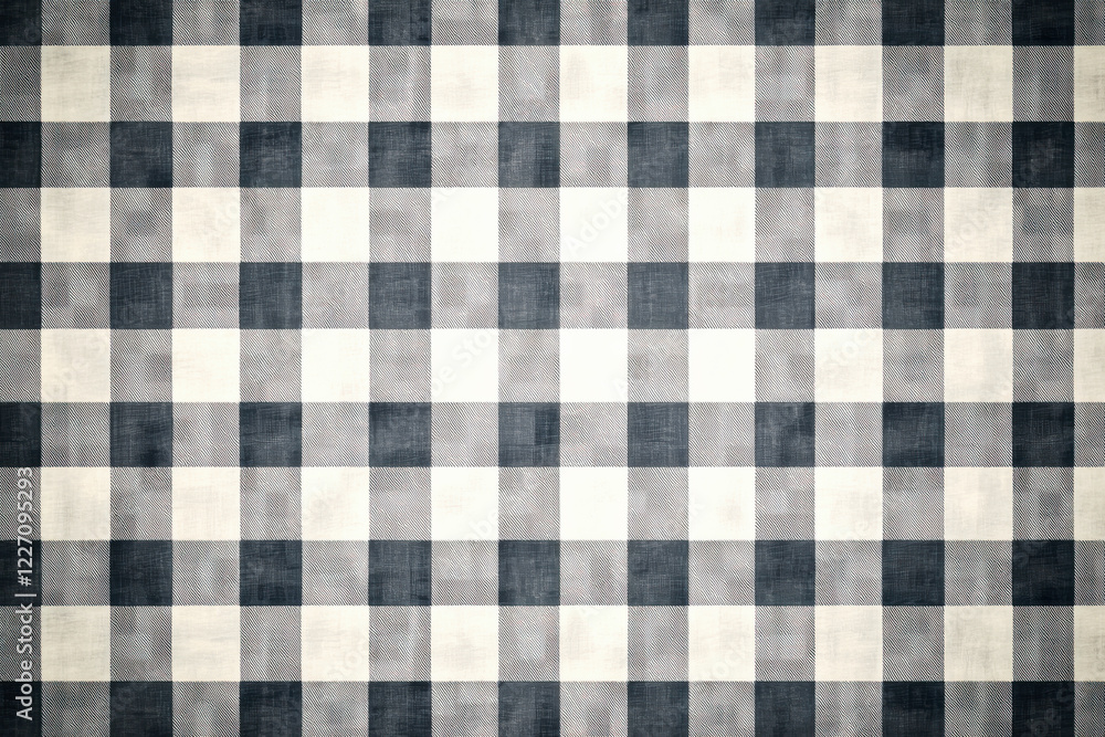 Aufkleber sophisticated minimalist gingham pattern with gray and white squares in high resolution