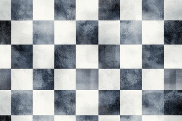 Fototapeta premium Minimalist gingham pattern of gray and white squares creates a modern and sophisticated feel in high quality and sharp detail