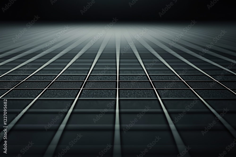 Poster minimalist grid pattern with thin black lines on a charcoal background in high resolution showcasing