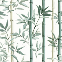 bamboo forest seamless pattern