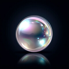 bubbles on black background