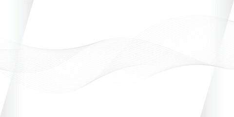 Abstract wave element for design. Digital frequency track equalizer. Stylized line art background. Vector illustration. Wave with lines created using blend tool. Curved wavy line, smooth stripe. 