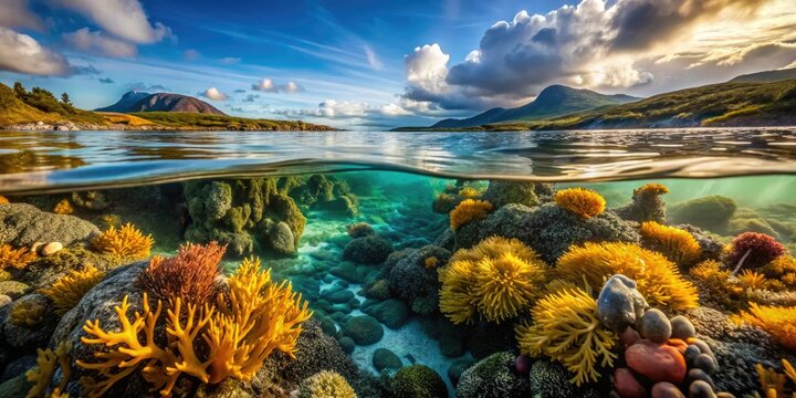 Kola Bay's hidden depths unveiled: stunning documentary photography captures the ebb tide's secrets.