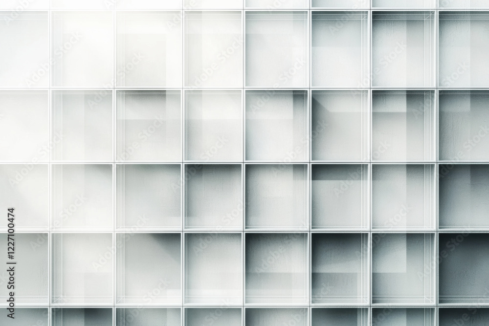 Poster minimalist scandinavian grid pattern showcasing soft gray tones and organic imperfections in a high-