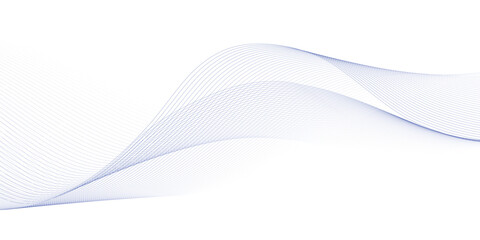 Fototapeta premium Abstract wave element for design. Digital frequency track equalizer. Stylized line art background. Vector illustration. Wave with lines created using blend tool. Curved wavy line, smooth stripe. 
