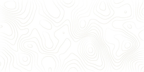 Abstract black and white topographic contours lines of mountains. Topography map art curve drawing. vector illustration. wave Line topography map contour background .background