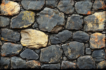Dark gray and tan stone wall background texture, ideal for rustic designs