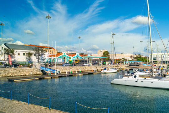 Lisbon, Portugal - October 30, 2024: The Bom Sucesso Dock (Doca do Bom Sucesso)
