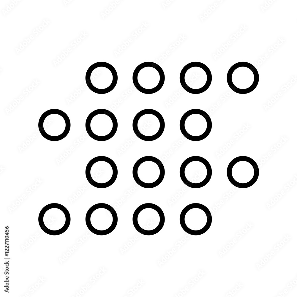 Poster black circle line element banner transparent background png file