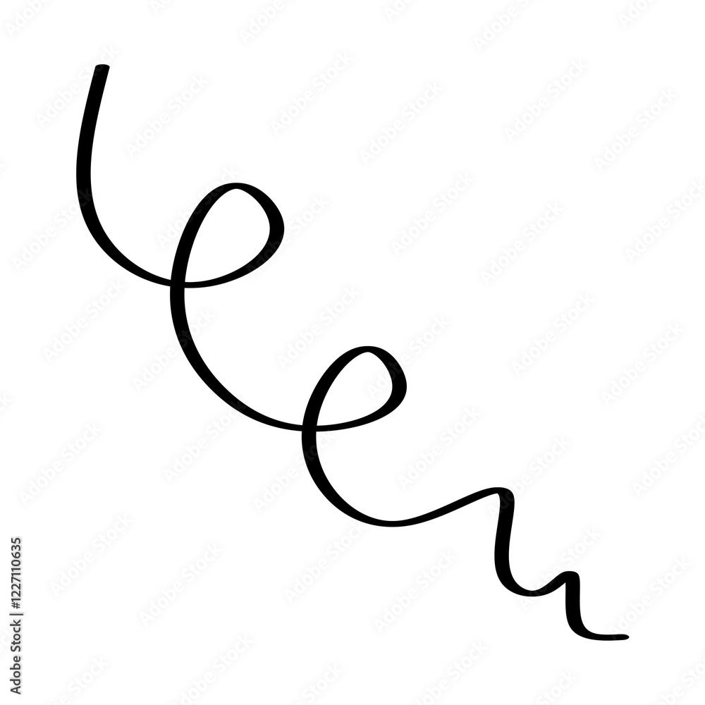 Poster abstract wave black line element transparent png file
