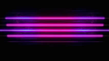 Neon light background with horizontal glowing pink and purple stripes against a black backdrop