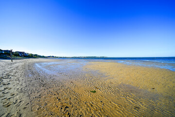 Obraz premium Landscape with a view of the beach and the North Sea near Wittdün on Amrum. 