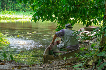 Les paysages de la for&ecirc;t amazonienne dans le parc national du madidi en Bolivie vers Rurrenabaque 