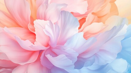 Obraz premium Soft pastel flower petals, delicate and serene.