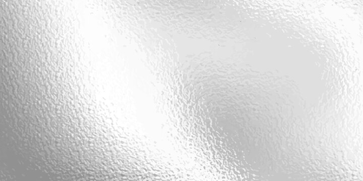 Silver gradient background. Foil paper, glitter effect. Chrome metal grey pattern. Gradation noise texture. Vector abstract illustration for web, card, bg, certificate design