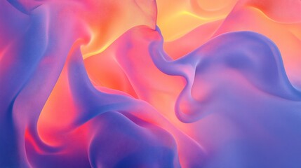 Obraz premium Abstract colorful fabric swirls, background texture, design element