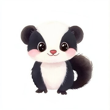 Cute cartoon skank character with large eyes and a friendly expression.