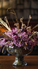 arranjo flores secas