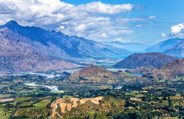 Fototapeta premium Queenstown Valley, Otago, South Island, New Zealand, Oceania.