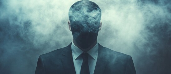 Smoky Man, Suit, Mystery, Foggy Background, Thriller Film