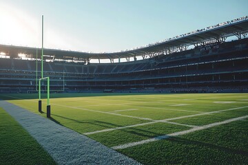 soccer field in stadium