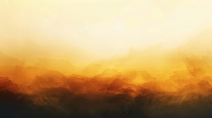 Golden Hour Mountain Landscape Abstract Art Print