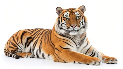 Obraz premium bengal tiger isolated on white