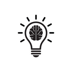 Lamp line icon . Idea lamp icon collection. Bulb stock vector illustration.