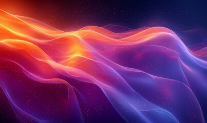 Obraz premium Retro aesthetics dominate with a vibrant gradient background, enhanced by a dusty, grainy texture