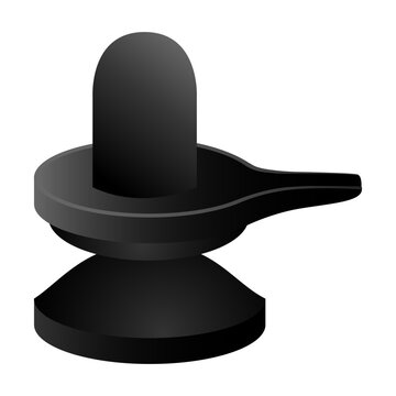 black shiva lingam icon clip art preview