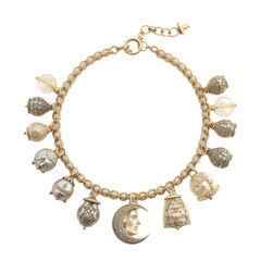 Golden metallic bracelet Personal fashion accessory