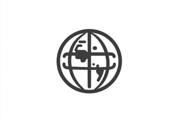 Network globe symbol representing global connection and communication in a modern digital landscape. Generative AI