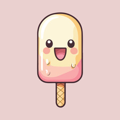 Ice cream cartoon Vector Illustration