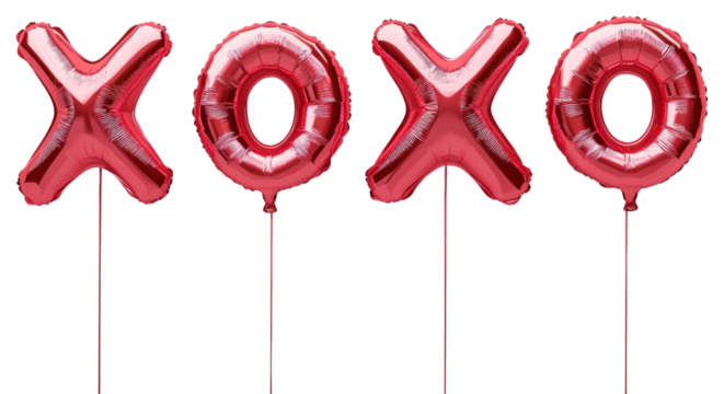 PNG Balloon valentine's letters pink.