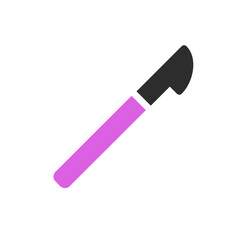 Stylized Purple Scalpel Medical Tool Illustration