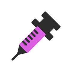 Medical Syringe Injection Graphic Vector Isolated