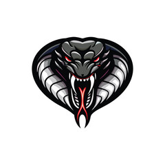 Close-up of a venomous snake's head, showcasing its sharp fangs and textured scales; ideal for a warning sign or thriller movie poster.