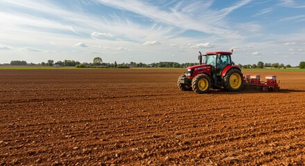 Obraz premium tractor in field