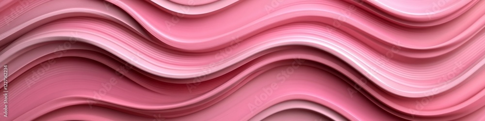 Poster abstract minimalist peach colored background, 3d low profile style with gentle wave texture pattern