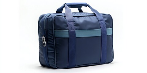 Sleek Navy Blue Briefcase: Minimalist Design, Modern Style