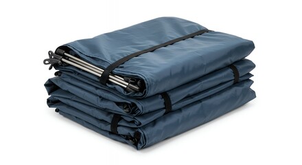 Folded Camping Tent Ready for Adventure