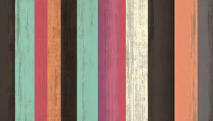 Colorful, textured wallpaper with three vertical stripes in pastel colors, each featuring unique patterns and textures. The background is a solid color that contrasts the striped pattern. 