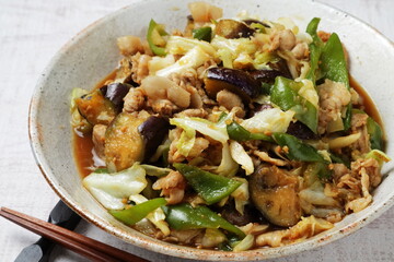 豚バラと野菜の炒め物
